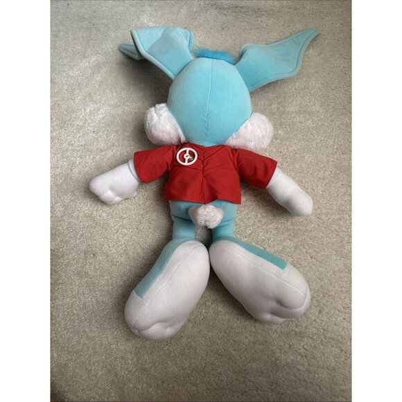 Talking BUSTER BUNNY Vintage 1990s Pull String Plush 17" - Tiny Toons Playskool - Picture 13 of 16
